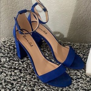 strappy heels, size 8 1/2